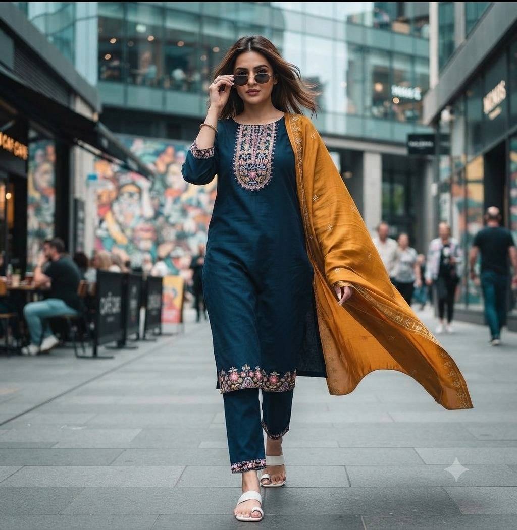 KHUSHBOO BY Fashid Wholesale Stylish Beautiful Colourful Vetican Silk Dresses At Wholesale Price